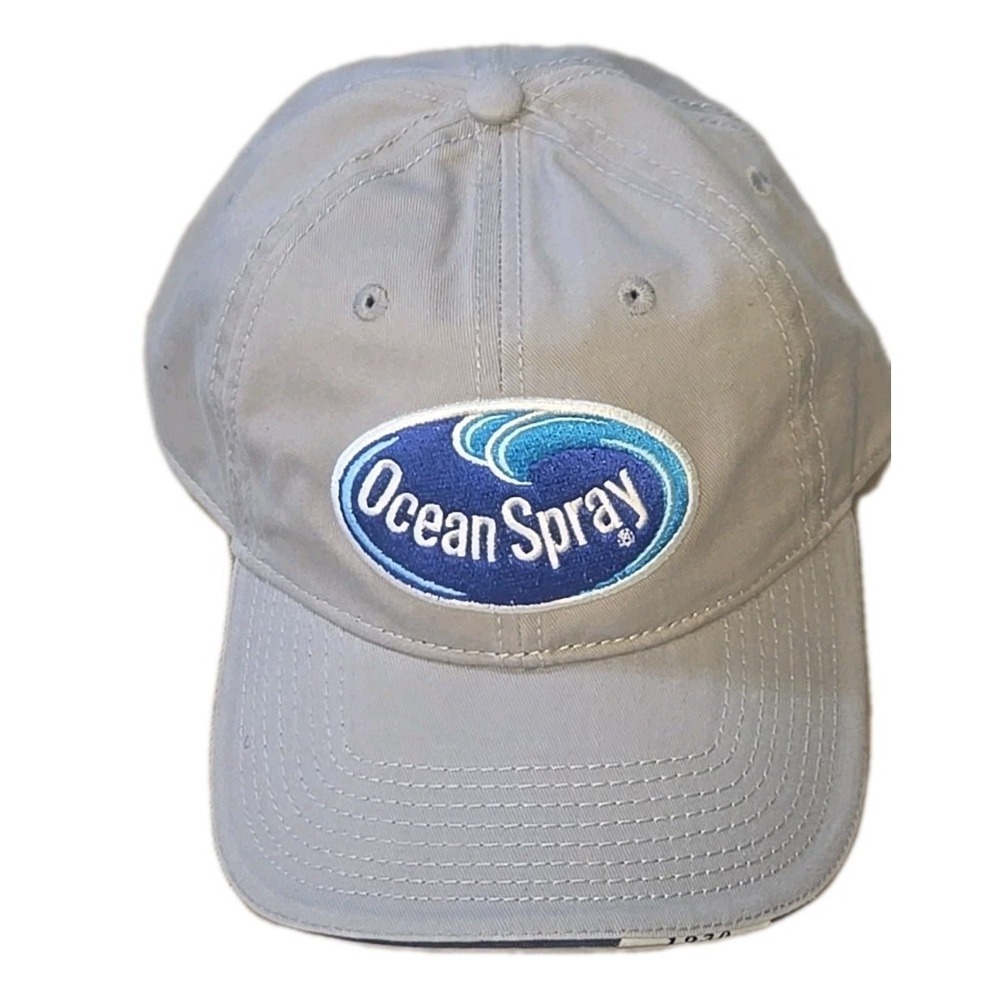 Ocean Spray Gray Dad Hat Adjustable Strap Baseball Cap Curved Brim One Size